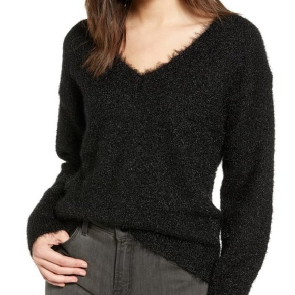 Chelsea28 Sweaters - Chelsea28 Eyelash Metallic Sweater